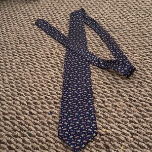 Cape Cod Neckwear Silk Tie Coconut Palm Tree Print Tropical Resort Cruise‎